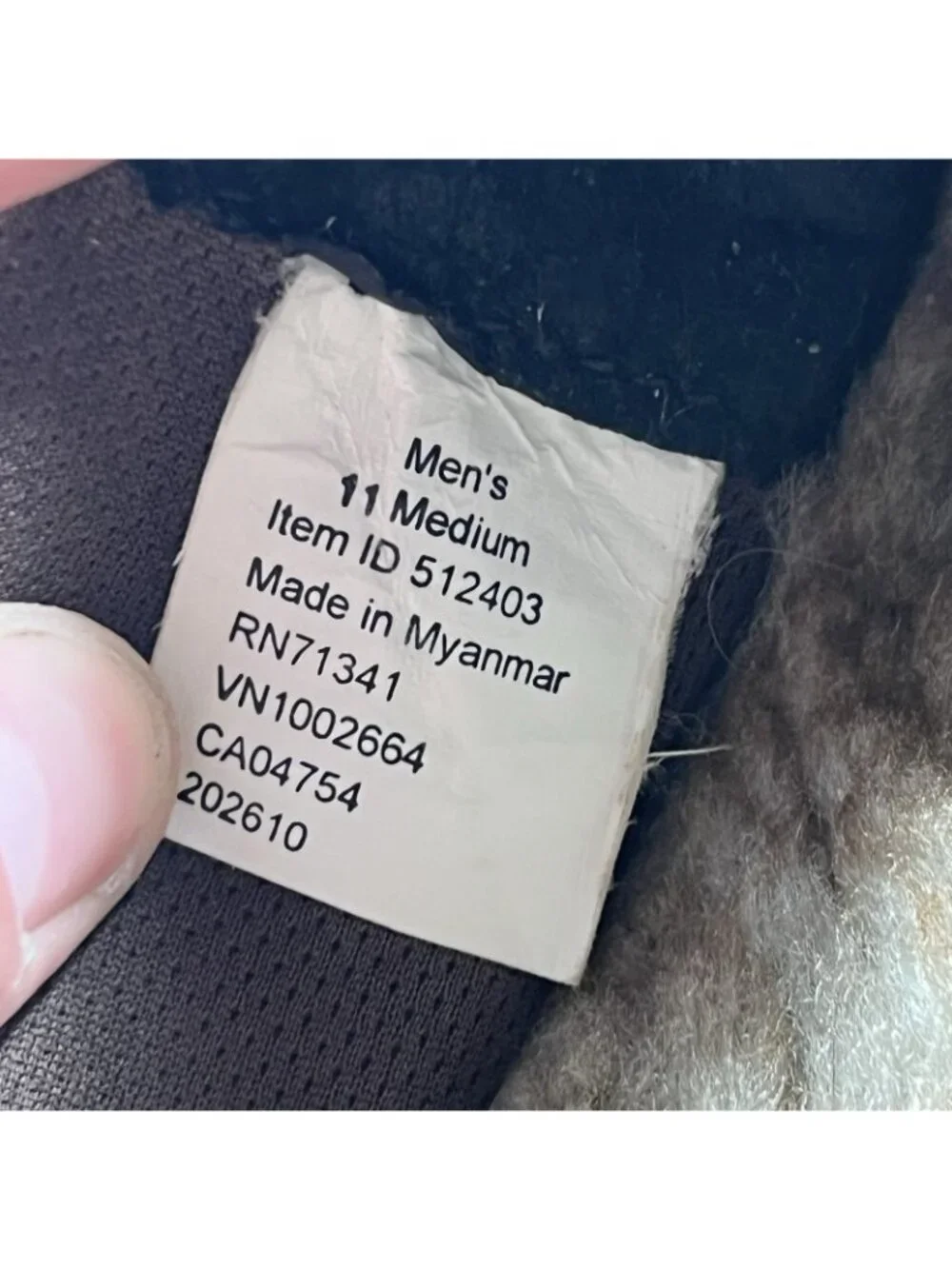 LL Bean Slippers Men Size 11 Shearling Lined Brown